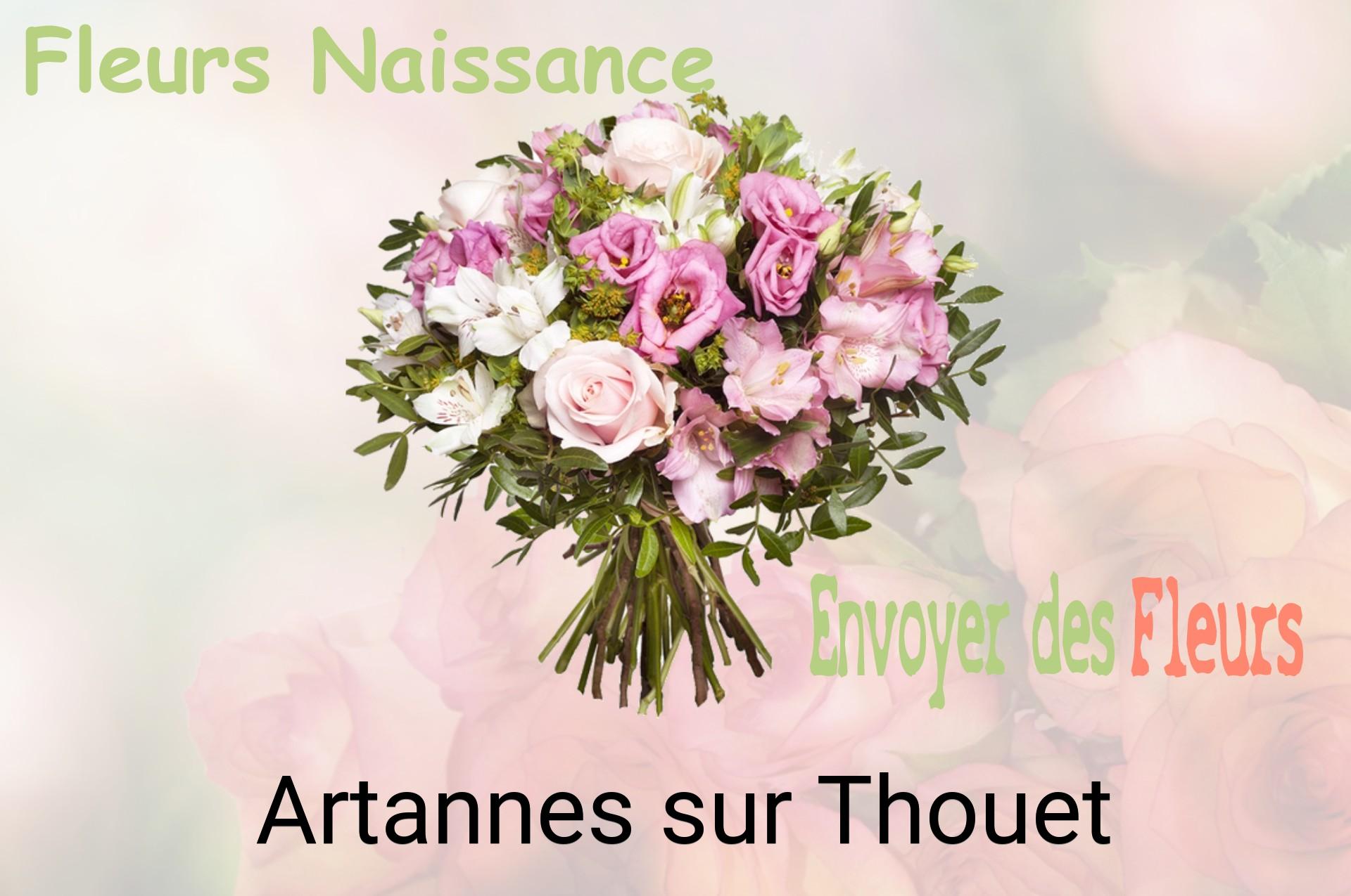 Bouquet de fleurs de naissance livré à Artannes-sur-Thouet